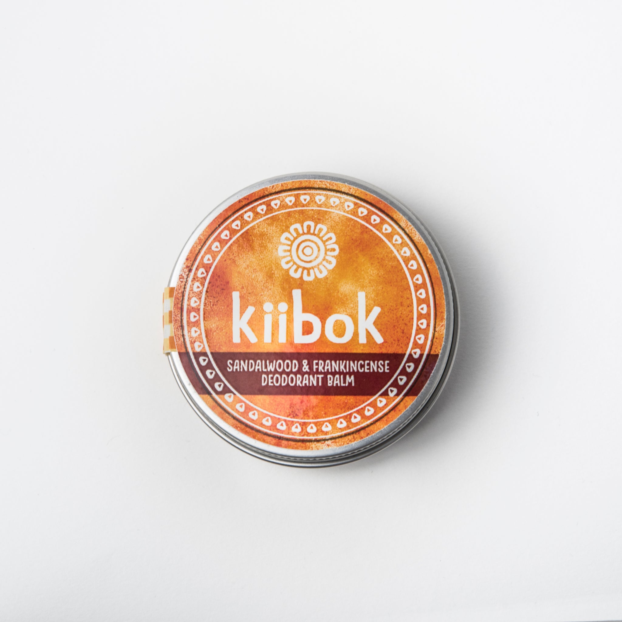 Kiibok Natural Deodorant Balm - 60g Tin (Sandalwood and Frankincense)