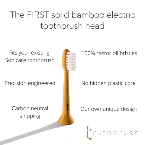 Bamboo Electric Toothbrush Head (Pack of 2)