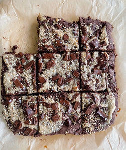 Store Cupboard Tahini and Chickpea Flour Brownies