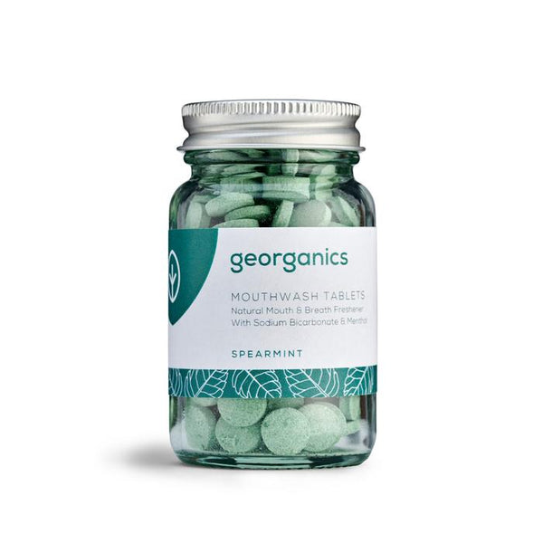 Georganics Natural Mouthwash Tablets - Spearmint (180 Tablets)