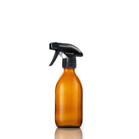 Amber Glass Bottle with Trigger Spray Top (250ml)