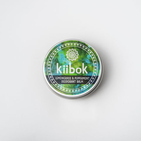 Kiibok Natural Deodorant Balm - 60g Tin (Lemongrass and Peppermint)