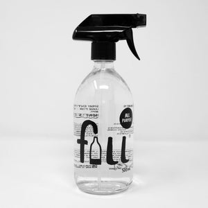 Clear Glass Bottle with Trigger Spray Top - All Purpose Cleaner (500ml)