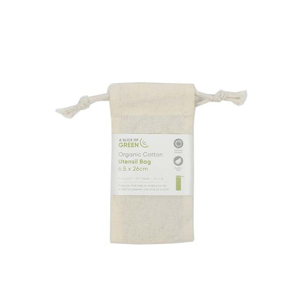 Organic Cotton Utensil Bag